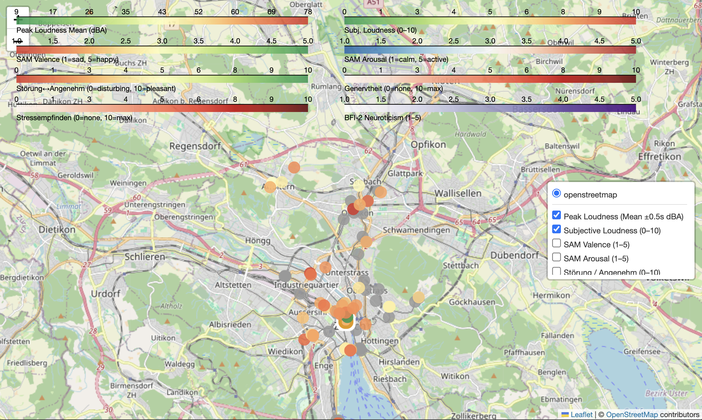 Placeholder preview of the planned HearHere soundscape map